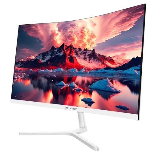 CRUA 30Inch Ultrawide Curved Monitor, 21:9 WFHD(2560x1080P) VA Computer Monitor, 120% sRGB 100HZ 1500R PC Monitors Support FreeSync, Wall-Mounted, with HDMI/DP Display Port-Black