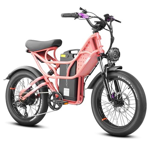Cupid 1000W Electric Bike for Adults, 48V 30Ah Long Range Electric Bike Up to 110Miles, 30MPH Full Suspension Ebikes 20 * 3.0" Anti-Puncture Fat Tire Electric Bike Dual Hydraulic Brakes