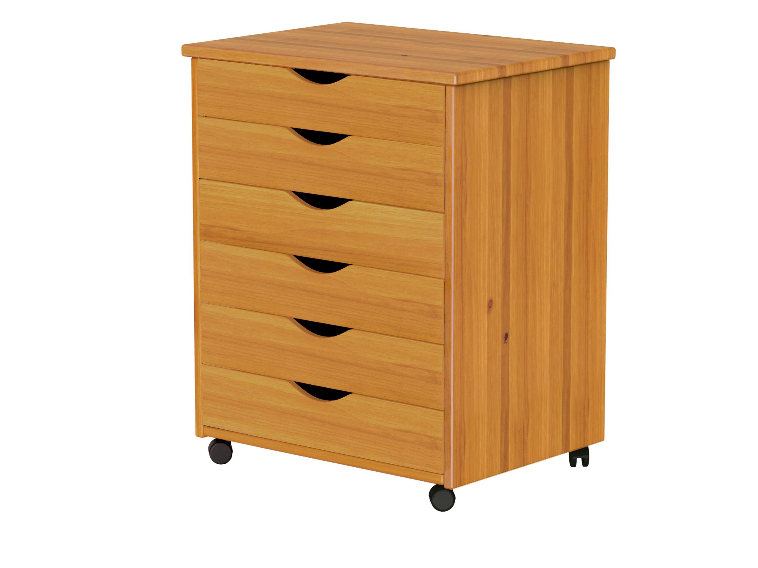 Adeptus 6 Drawer Wide Roll Cart