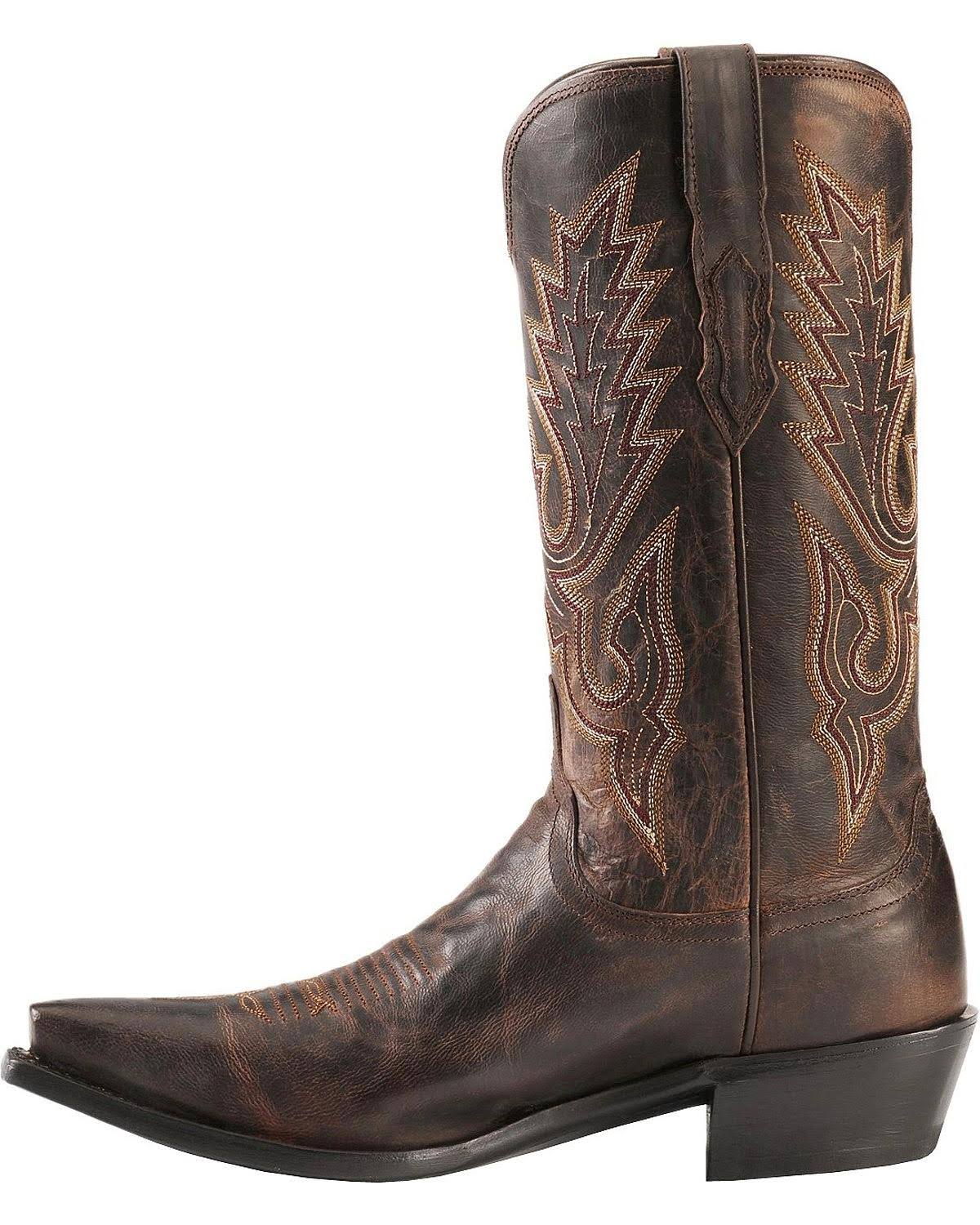 Lucchese M1002 (Chocolate Madras Goat) Cowboy Boots