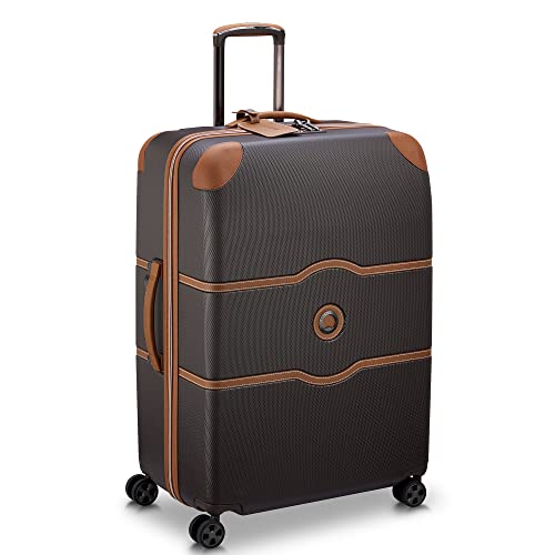 DELSEY PARIS Chatelet Air 2.0 Hardside Luggage with Spinner Wheels, Angora, Checked-Large 28 Inch