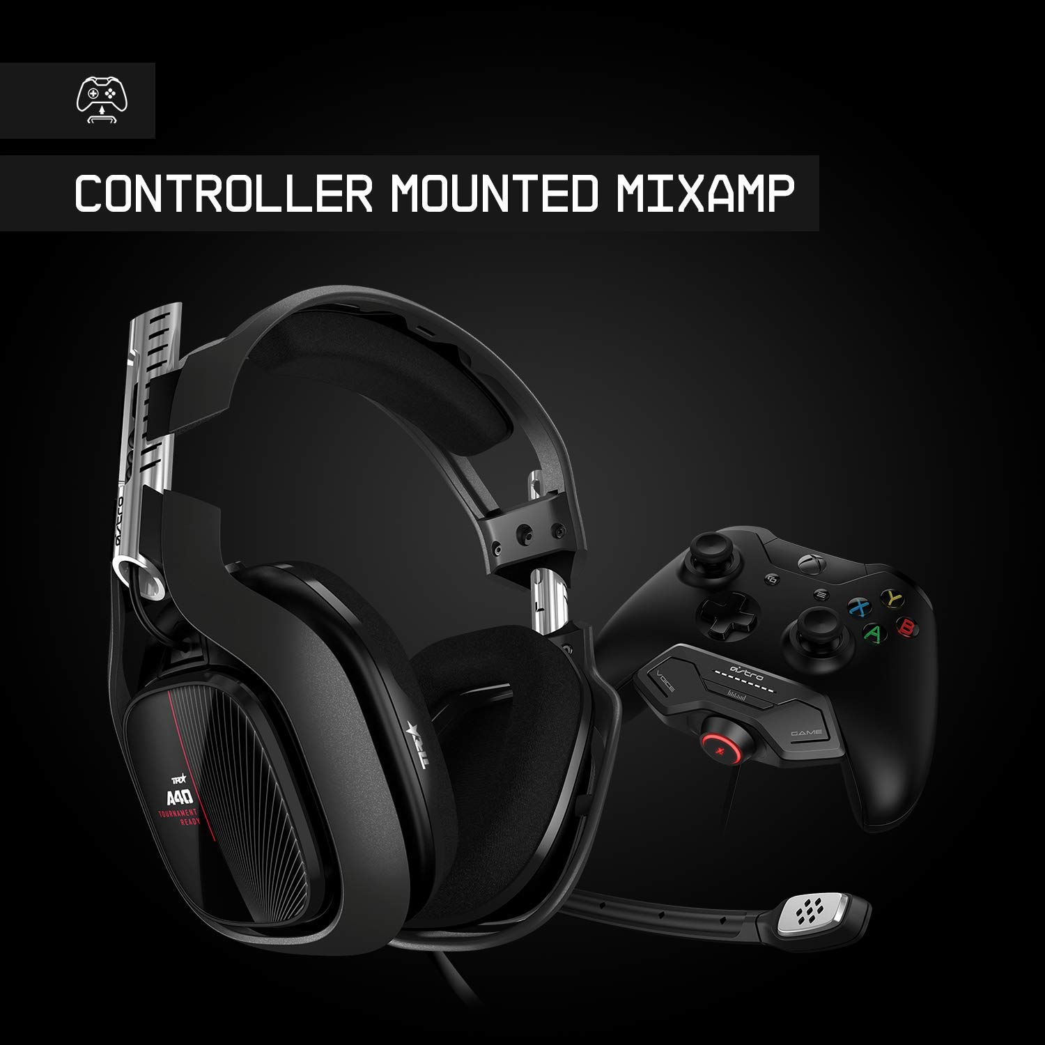 ASTRO Gaming A40 TR Wired Headset + MixAmp Pro TR with Dolby Audio for PlayStation 5, PlayStation 4, PC, Mac - Black/Blue