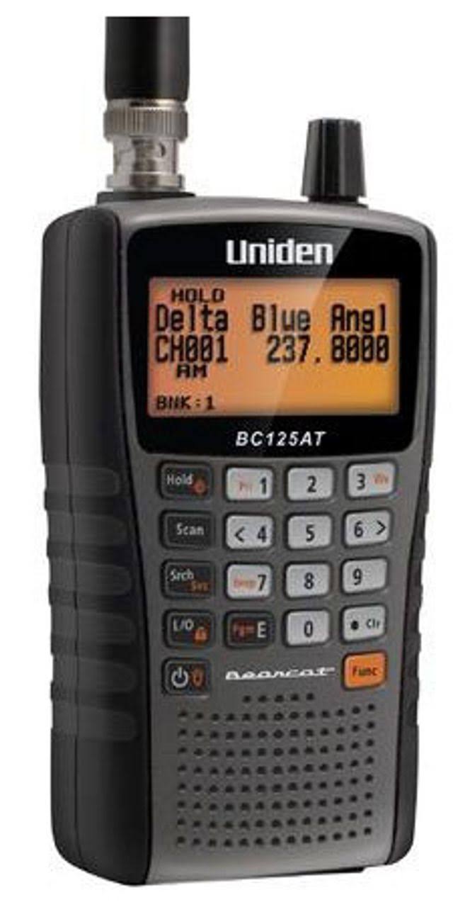 Uniden Bearcat BC125AT 500-Channel Scanner - Black/Charcoal - 7 NOAA Channels