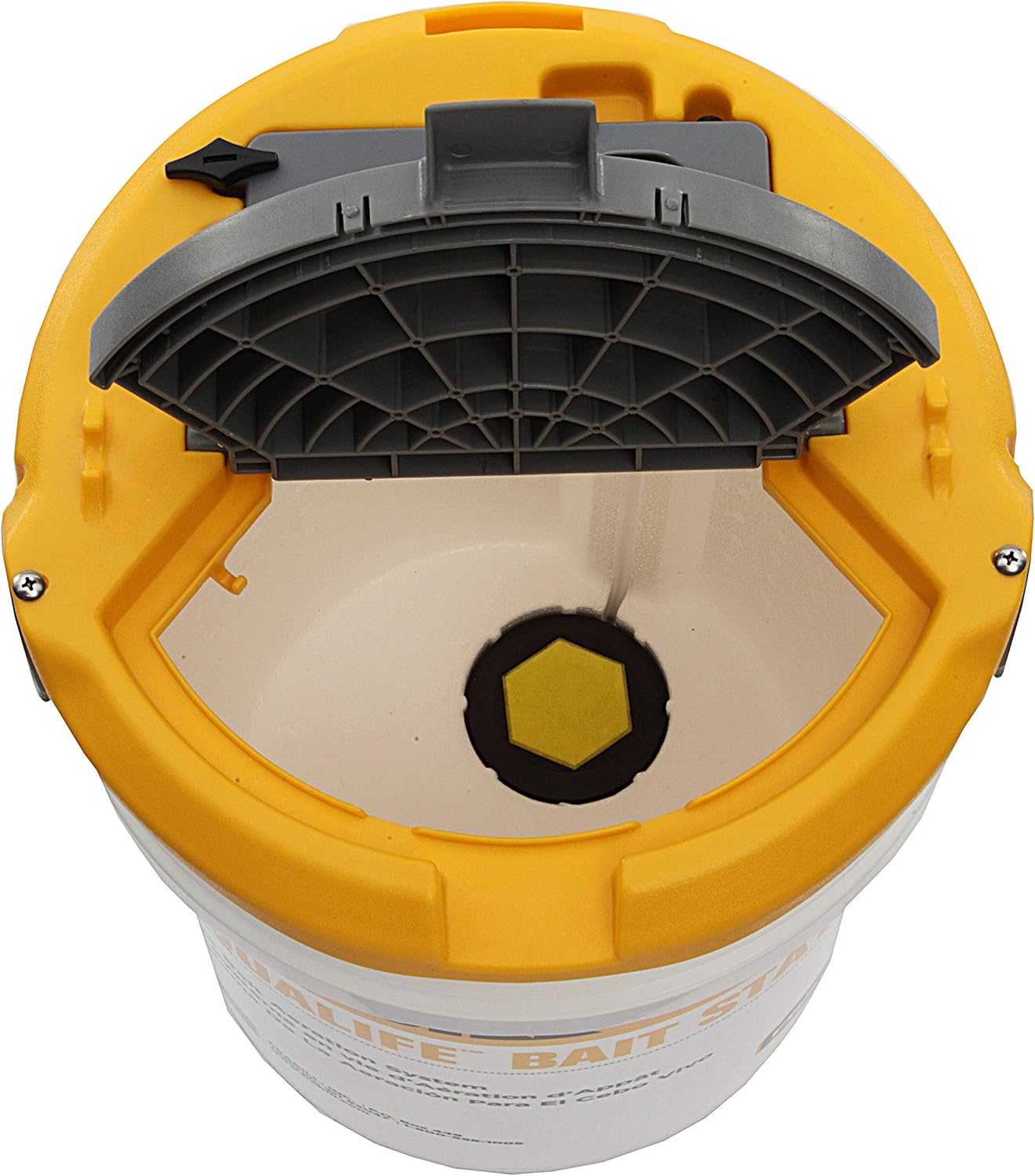 Frabill Bait Station Bucket | Large Aerated Live Bait 6-Gallon Storage