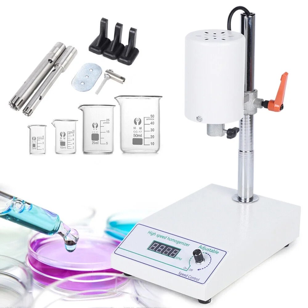 110V FSH-2A Adjustable High Speed Homogenizer Lab Disperser Mixer 22000rpm