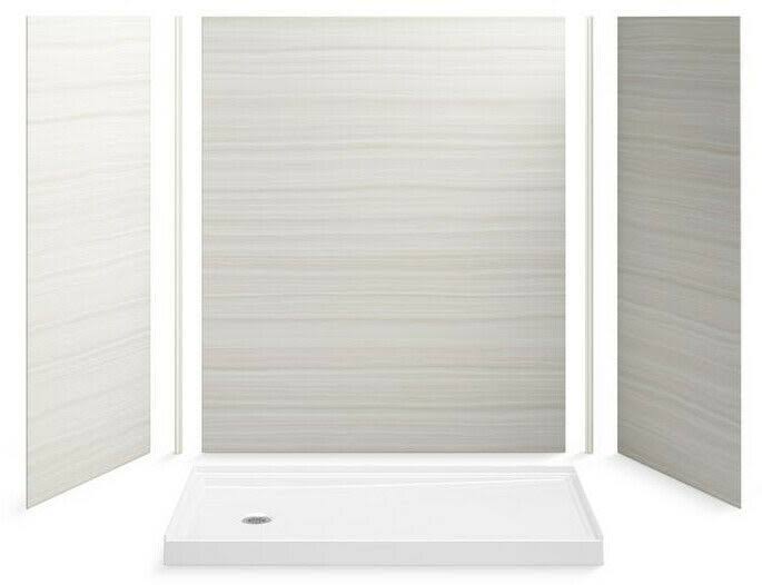 Kohler Rely 60 in. x 32 in. Single-Threshold Shower Base with Left-Hand Drain in White R8459-0
