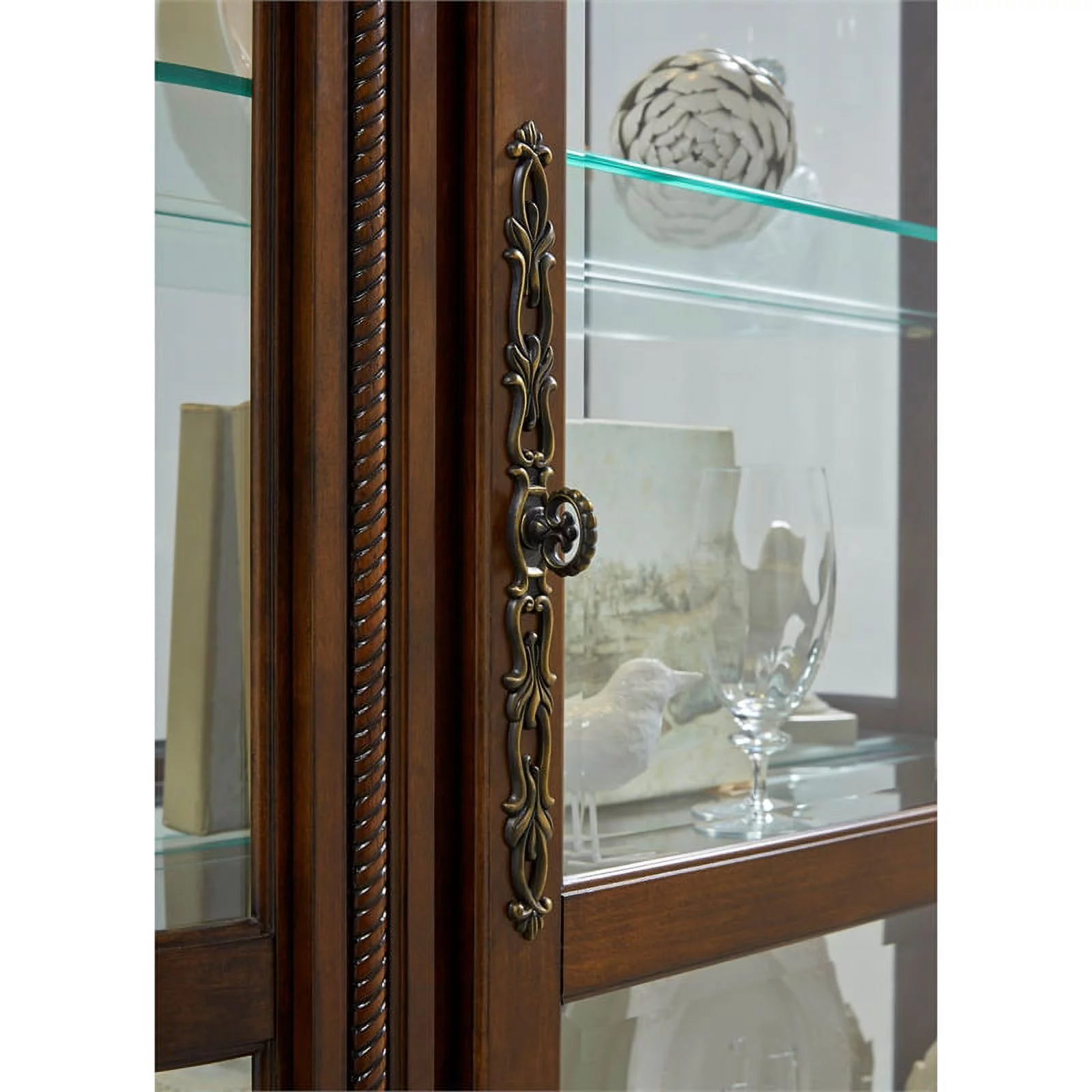 Pulaski Foxcroft Curved End Curio Cabinet