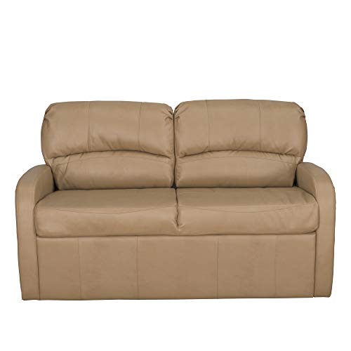 RecPro Charles Collection | 70" RV Jack Knife Sofa w/Arms | RV Sleeper Sofa | RV Couch | RV Living Room (Slideout) Furniture | RV Furniture | Camper Furniture | Putty