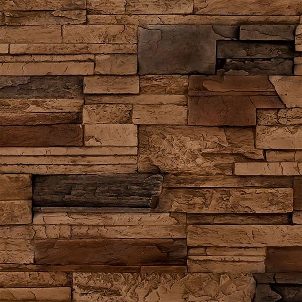 Ekena Millwork PN201NRSA 48x22W x 25x22H x 1 1/2x22D Dry Stack Endurathane Faux Stone Siding PANEL, Saturn