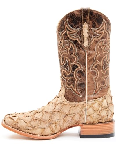 Cody James Men's Exotic Pirarucu Western Boot Broad Square Toe - Bbme-102