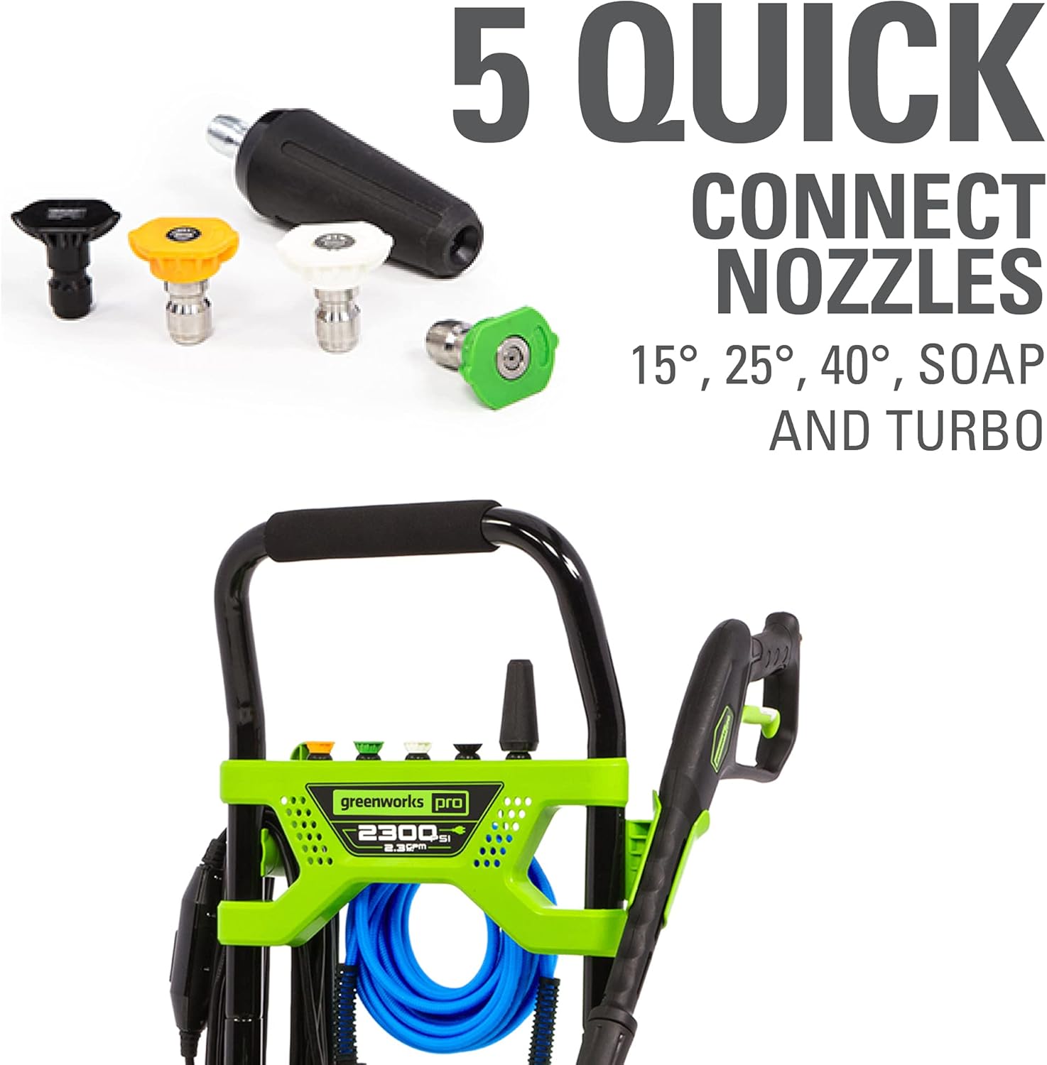Greenworks PRO 2300 PSI TruBrushless (2.3 GPM) Electric Pressure Washer (PWMA Certified)
