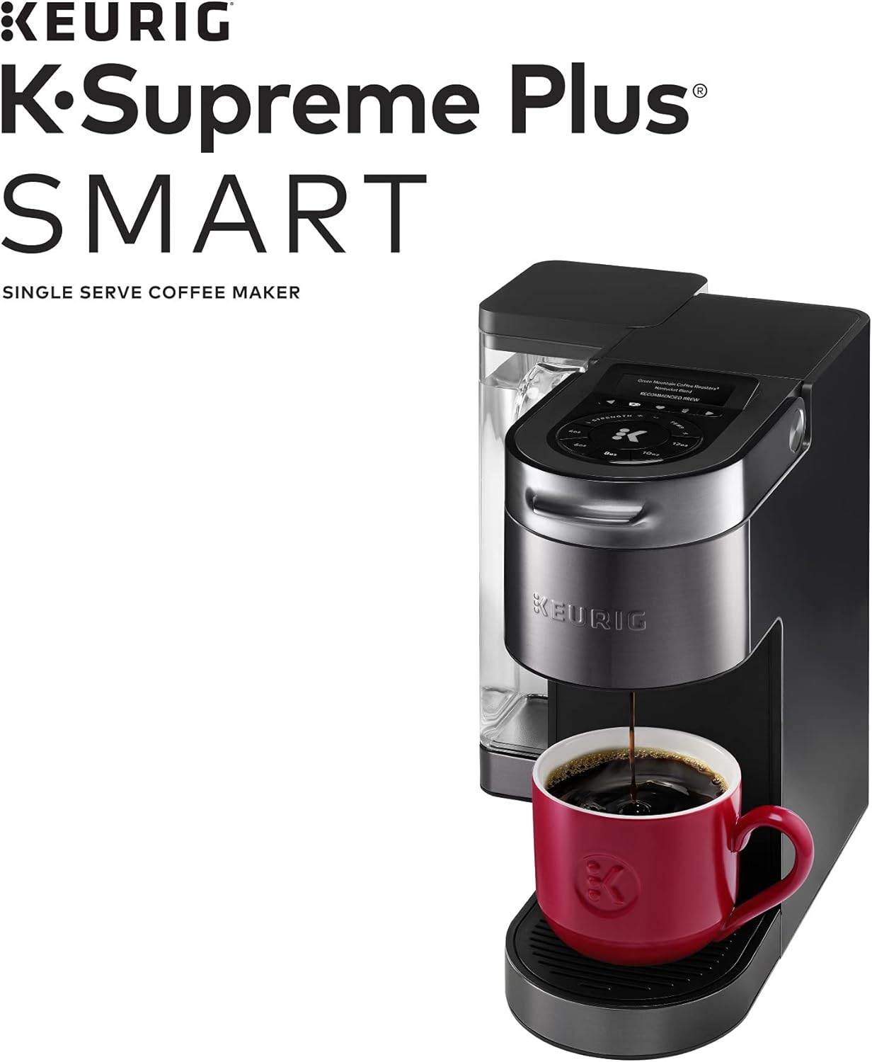 Keurig® K-Supreme Plus SMART Single Serve K-Cup Pod Coffee Maker (Black) My K-Cup Universal Reusable Filter