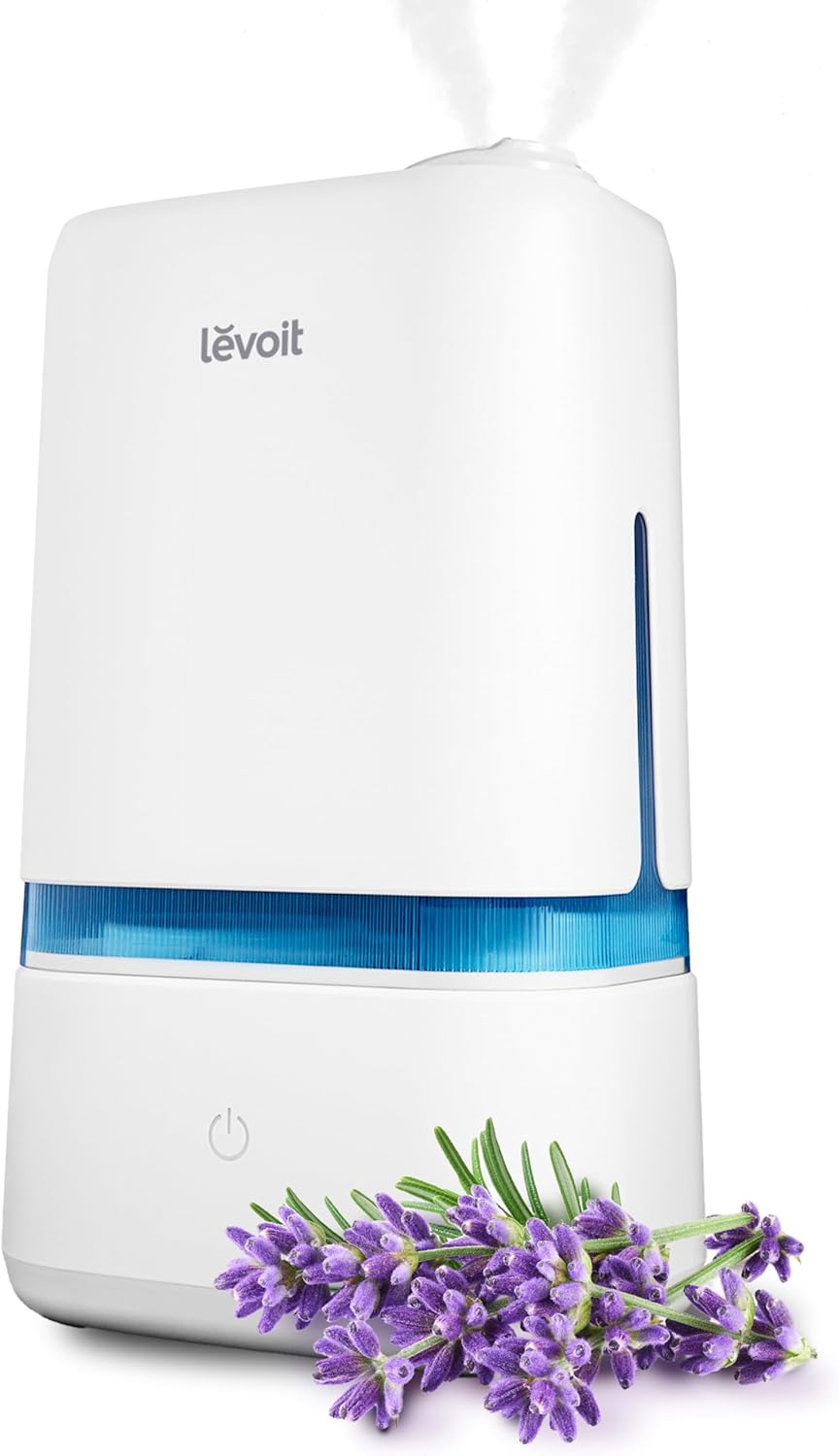 LEVOIT Air Purifier 1800 Ft2 Room with Washable Filters & LEVOIT 4L Humidifier for Bedroom Large Room 40Hr Run Time