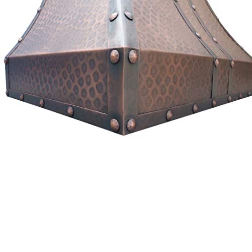 Copper Range Hood with Professional Liner and Internal Motor Sinda H6LTR