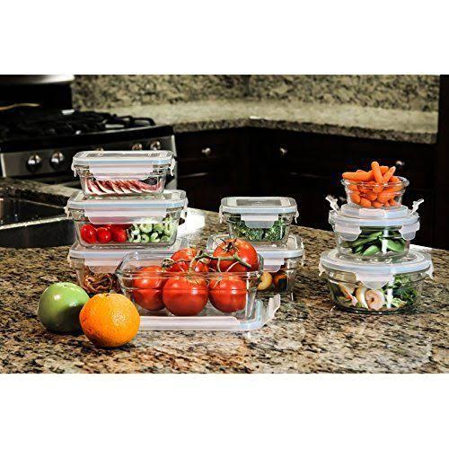 Glasslock 11292 18-Piece Assorted Oven Safe Container Set