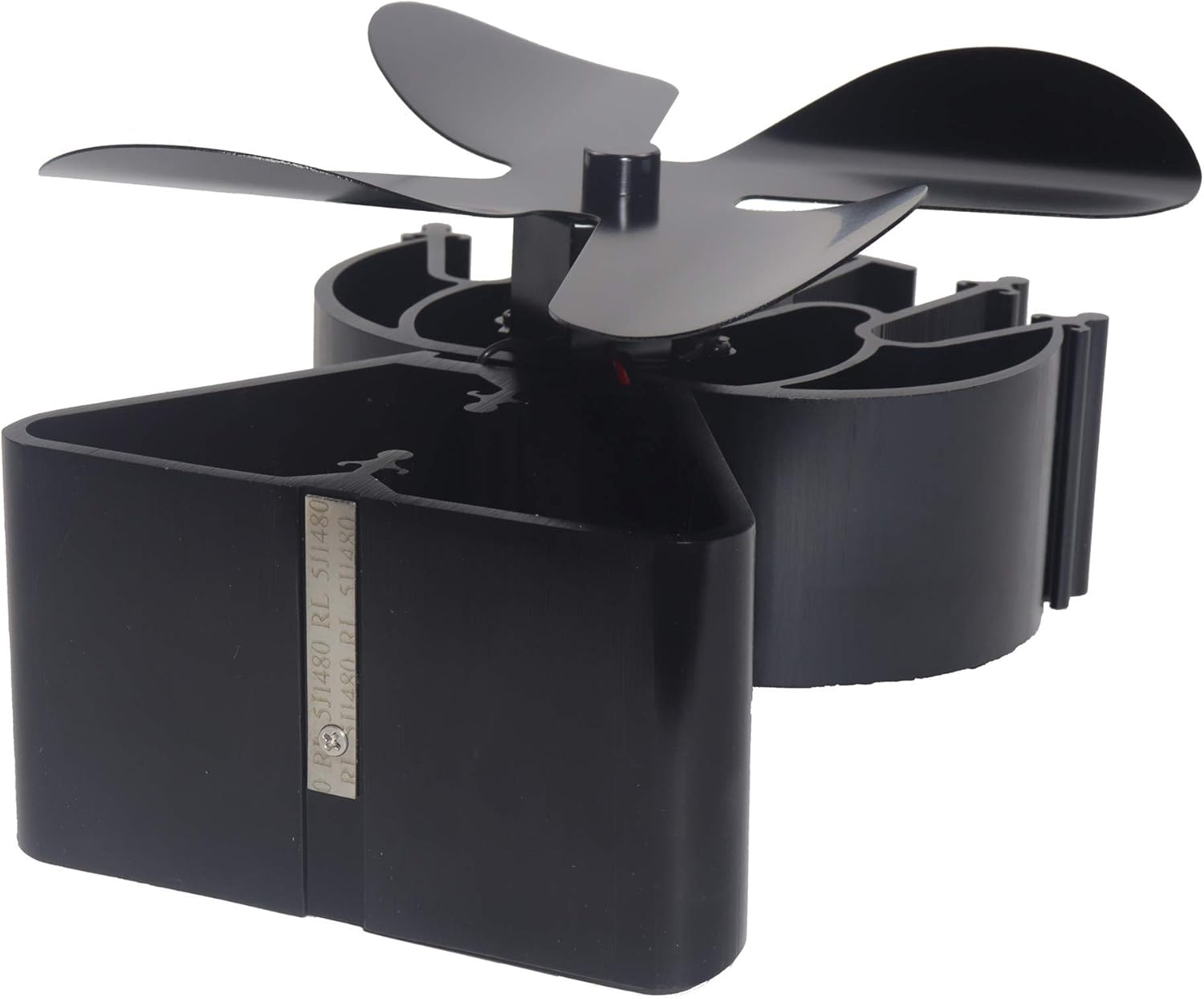 VODA Stove Fan Newly Upgraded 4 Blades Heat Powered Stove Eco Fans for Wood Log Burner Fireplace Larger Air Flow About 240CFM Pack of 2