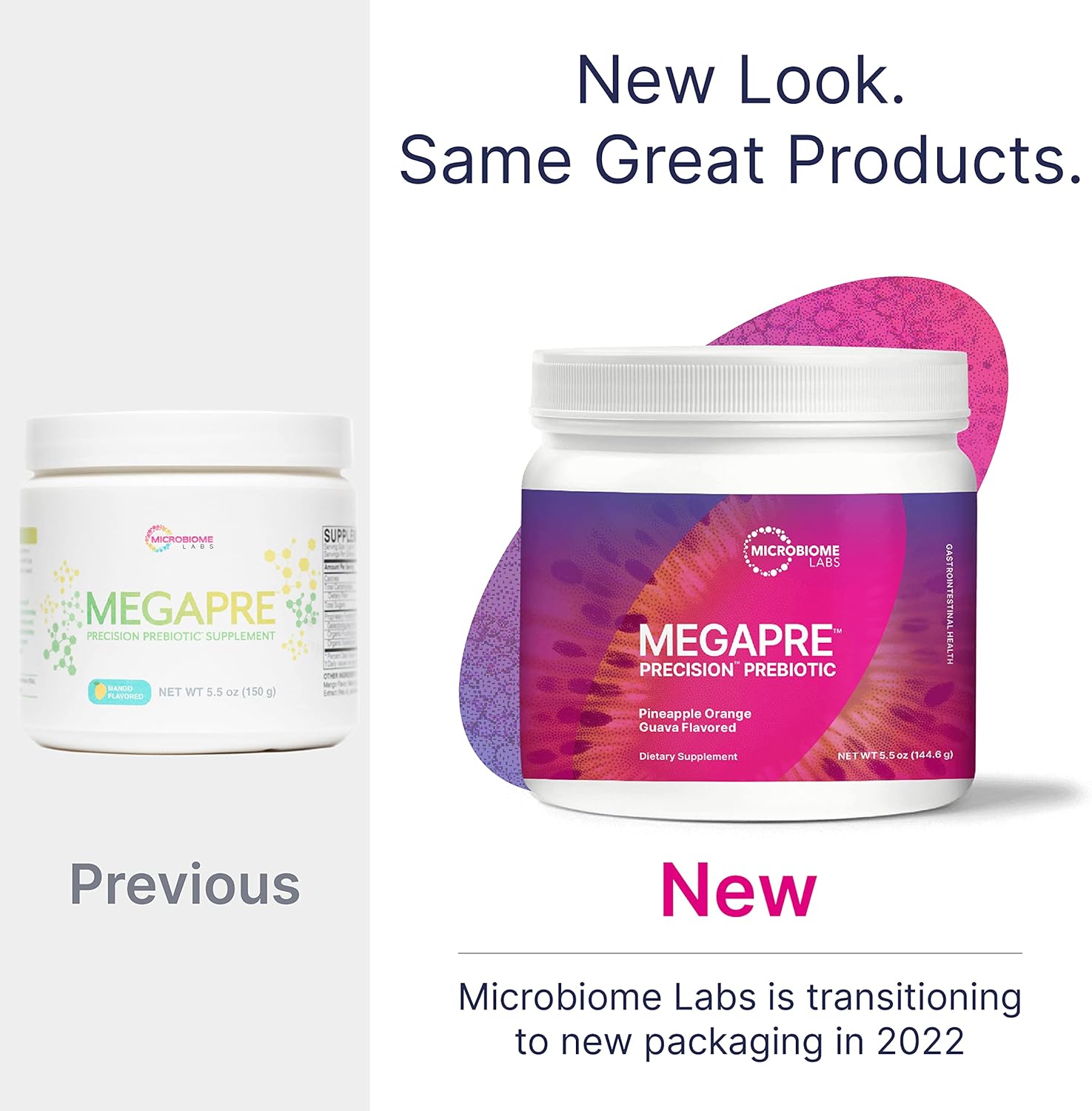 Microbiome Labs MegaSporeBiotic (60 Capsules) + MegaPre (5.5 oz Powder) Probiotic Prebiotic Bundle - Spore-Based Probiotic with Prebiotic Fiber Powder