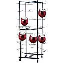 Champion Sports Rolling Football Helmet Rack