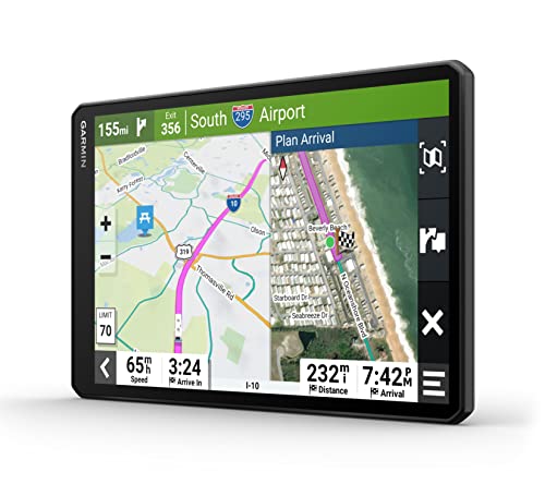 Wearable4U - Garmin RV 895 GPS Navigator, Large, Easy-to-Read 8, Custom RV Routing, High-Resolution Birdseye Satellite Imagery with Power Pack Bundle