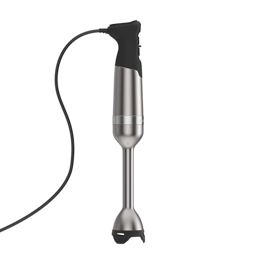 Vitamix 5-Speed Immersion Blender Bundle, 625-Watt Motor, One-Handed Operation, 5 ft cord, includes Whisk Attachment & Storage Case, Stainless Steel/Black