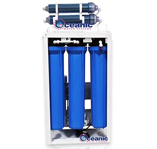 Commercial Grade Reverse Osmosis + Deionization (RO/DI) Water Filtration System - 300-800 GPD - 0 TDS Booster Pumps
