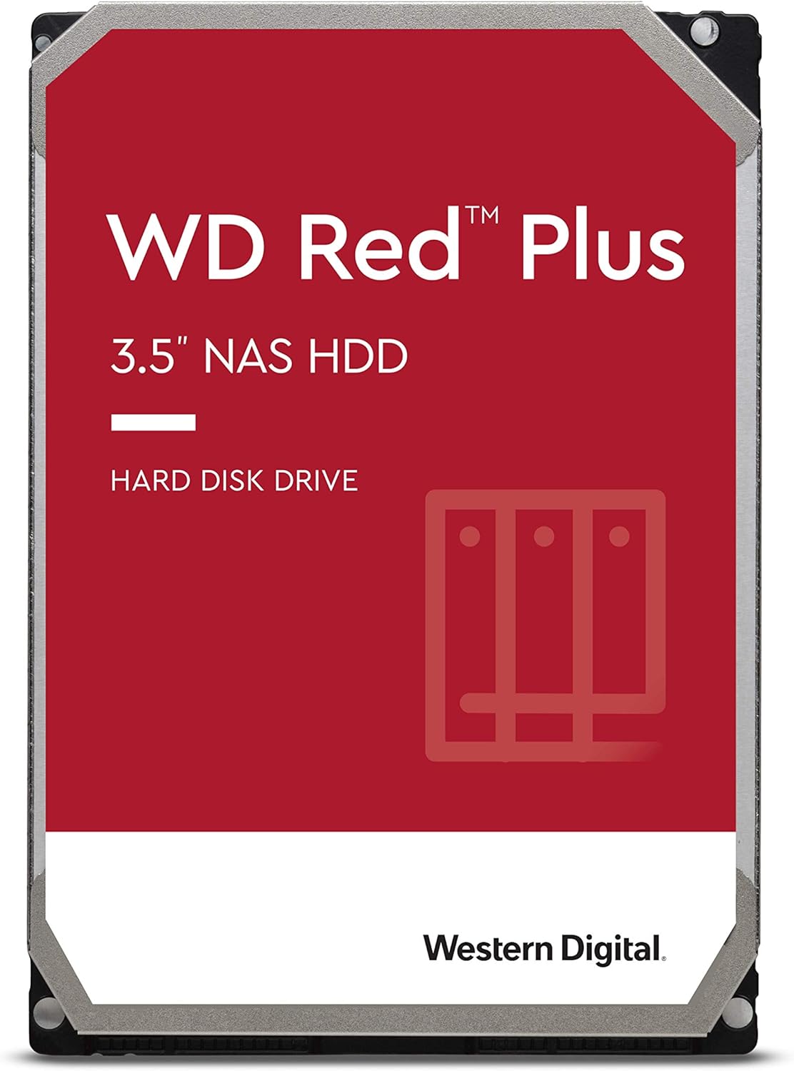 Western Digital 4TB WD Red Plus NAS Internal Hard Drive HDD - 5400 RPM, SATA 6 Gb/s, CMR, 64 MB Cache, 3.5 - WD40EFRX
