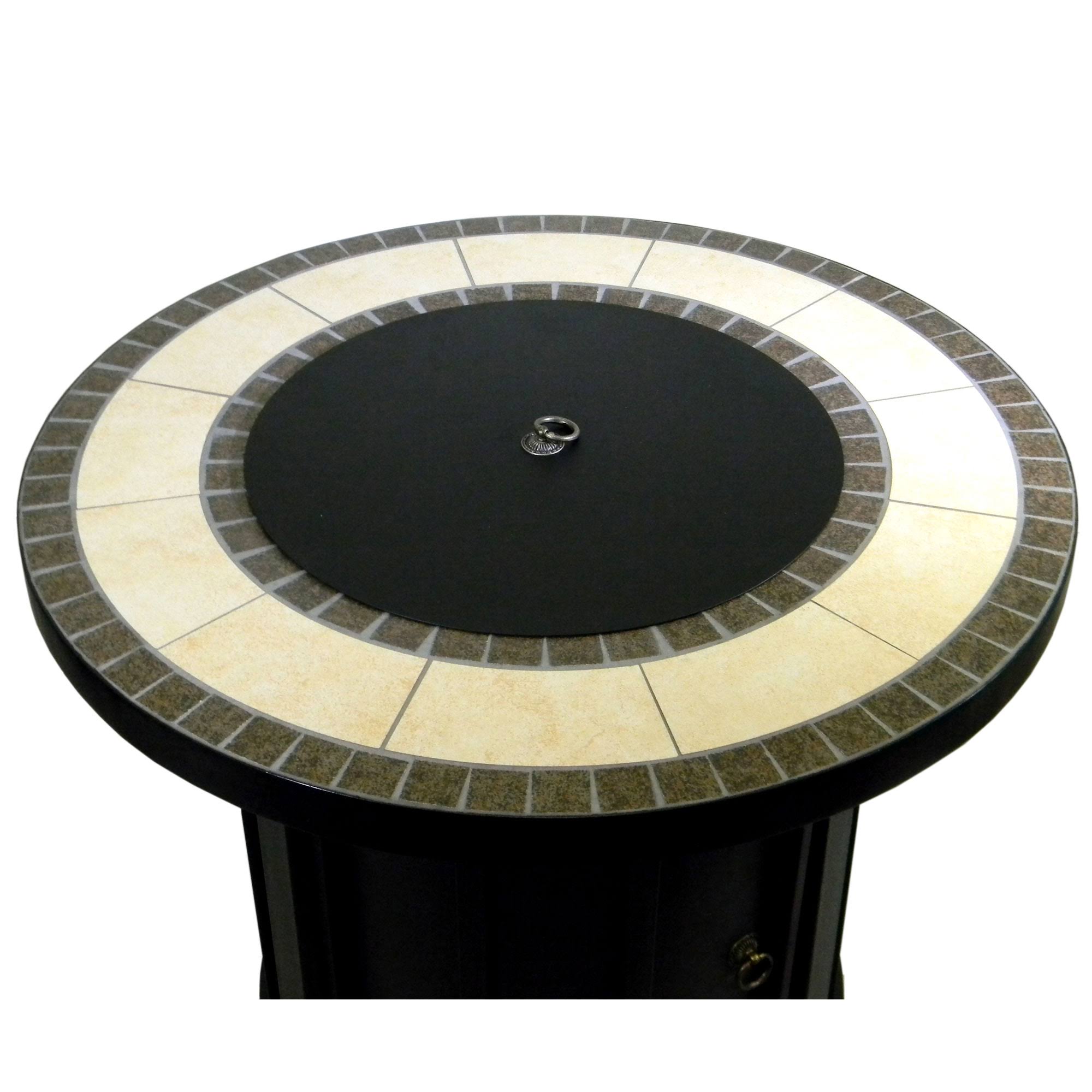Tile Top Round Propane Fire Pit