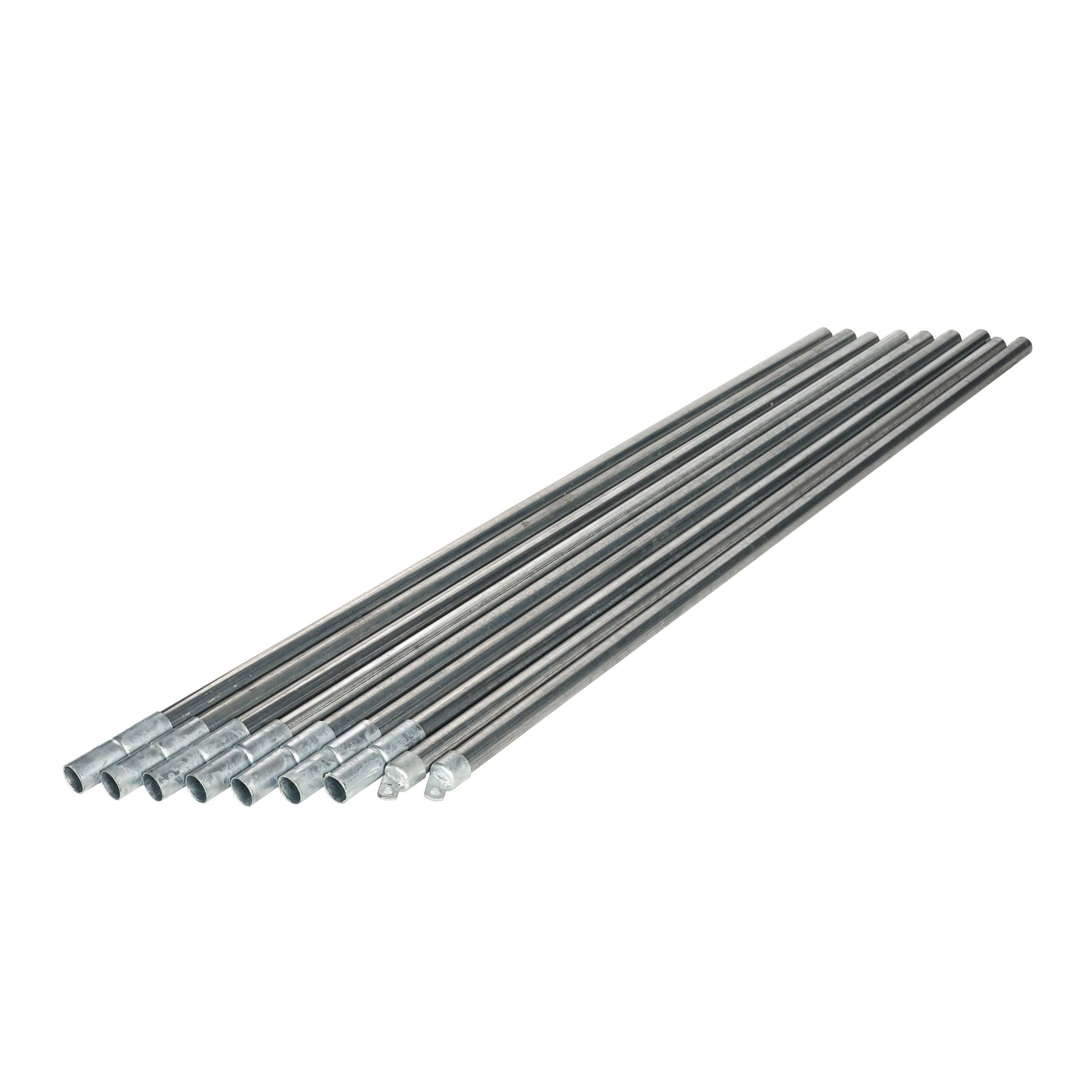 Aleko Galvanized Steel Chain Link Fence 5x50 Feet Complete Kit