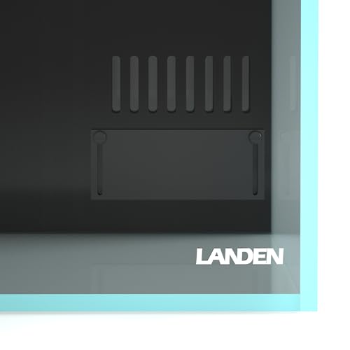 LANDEN Ultra Clear Glass Rimless Low Iron Aquarium Tank with Rear Filtration Chamber for Salt and Fresh Water, Made of All Glass(Return Pump Included)
