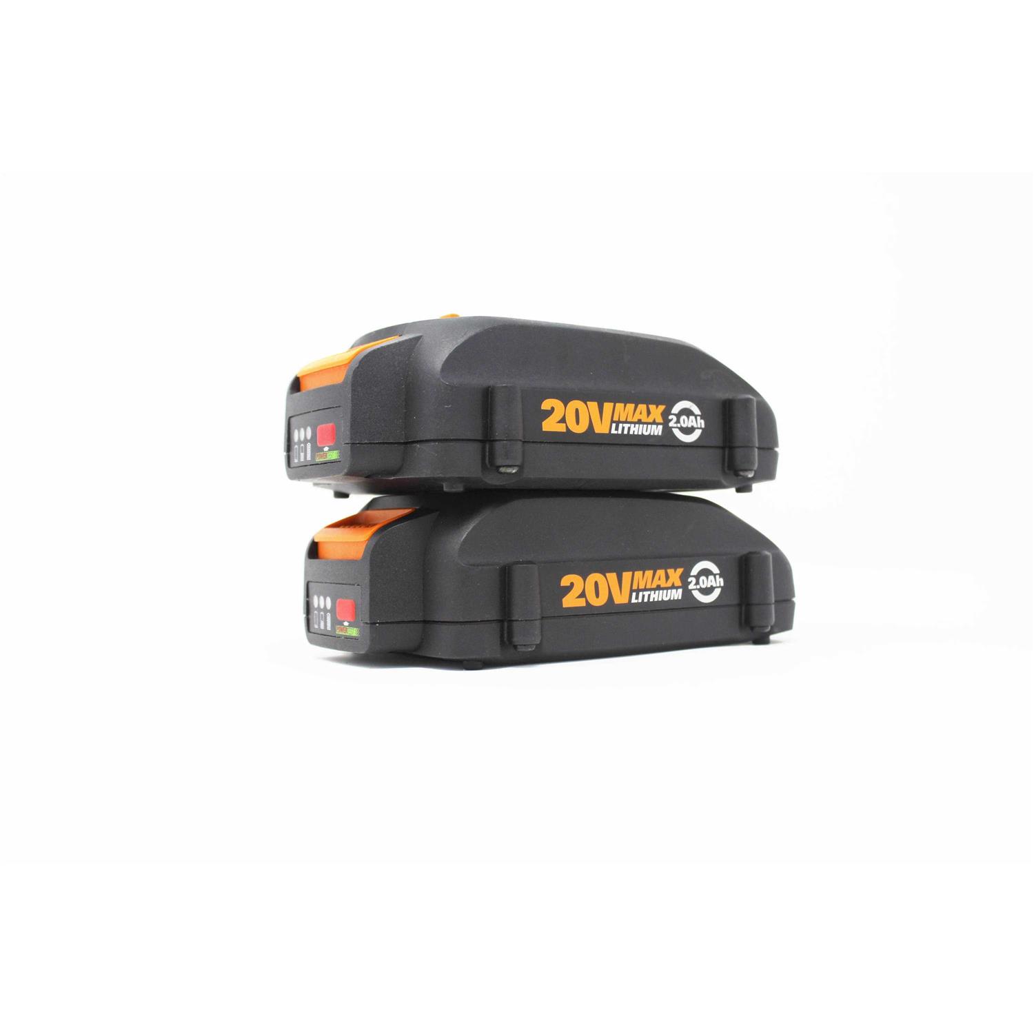 Worx 20V Power Share 2.0 Ah Lithium Battery 2 Pack WA3575.2 - Shop Hardware Tools Online Store