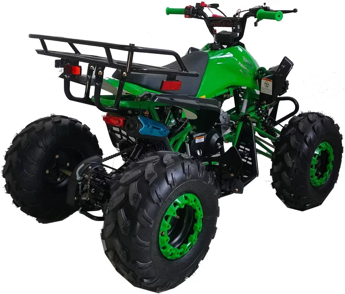 X-Pro Brand New 125cc Gas ATV, Automatic Transmission w/Reverse Remote Control Big 19"/18" Tires - Curated Treasures Market