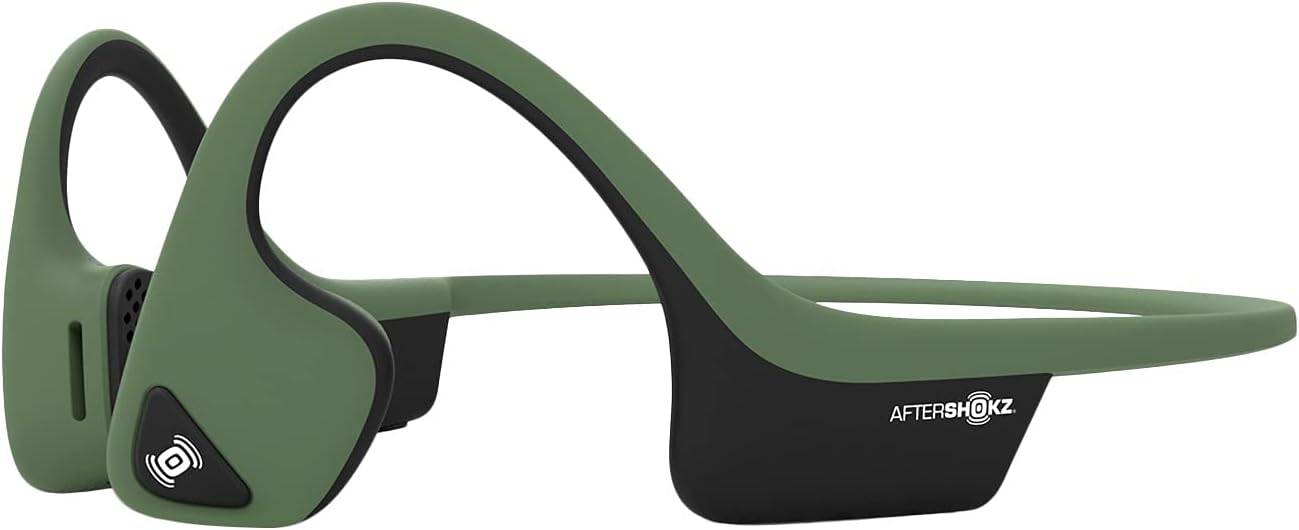 AfterShokz Air Bone Conduction Wireless Bluetooth Headphones, Midnight Blue