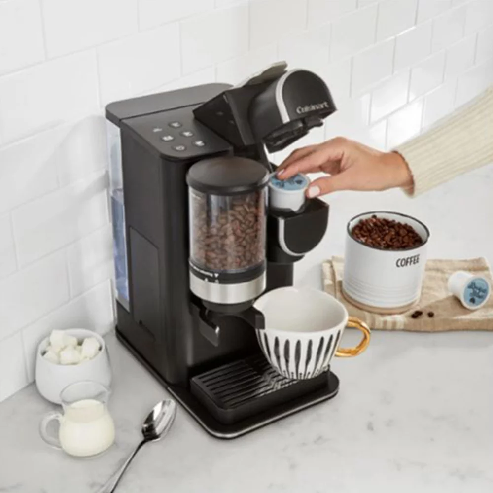 DGB-2 Grind and Brew Single-Serve Coffeemaker Bundle with Victor Allen Colombian Single Serve Brew Cups of Coffee 3 K-Cups
