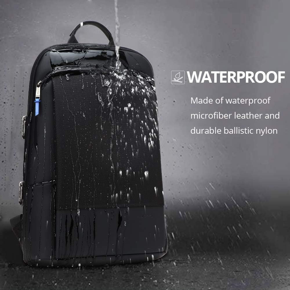 BOPAI 17 inch Super Slim Laptop Backpack Men Anti Theft Backpack Waterproof College Backpack Travel Laptop Backpack for Men Business Laptop Backpack Casual Daypack Men