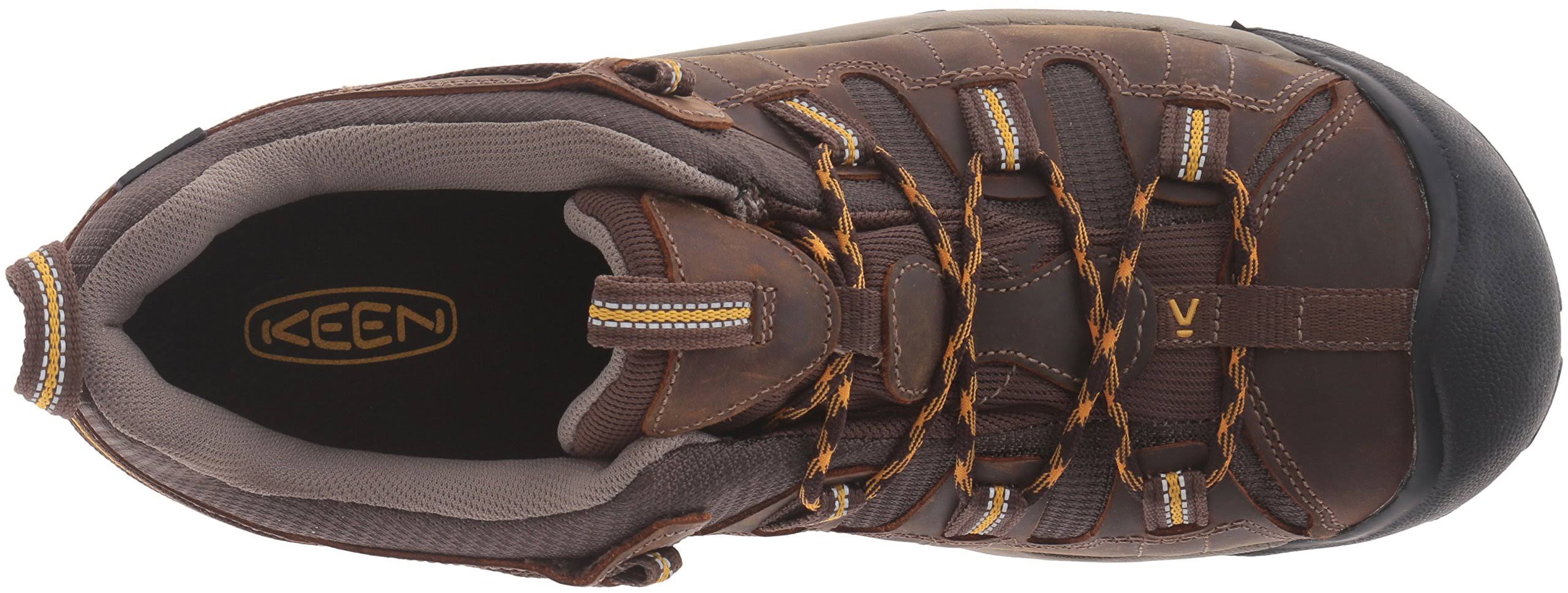 Keen Men&s Targhee II Waterproof - Wide Cascade Brown/Golden Yellow / 10.5