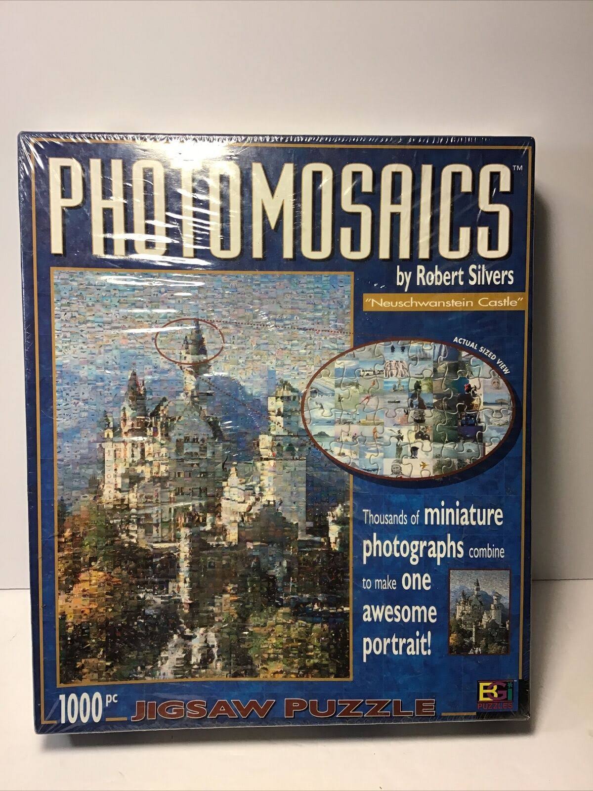 Photomosaic 1000-Piece Jigsaw Puzzle Neuschwanstein Castle