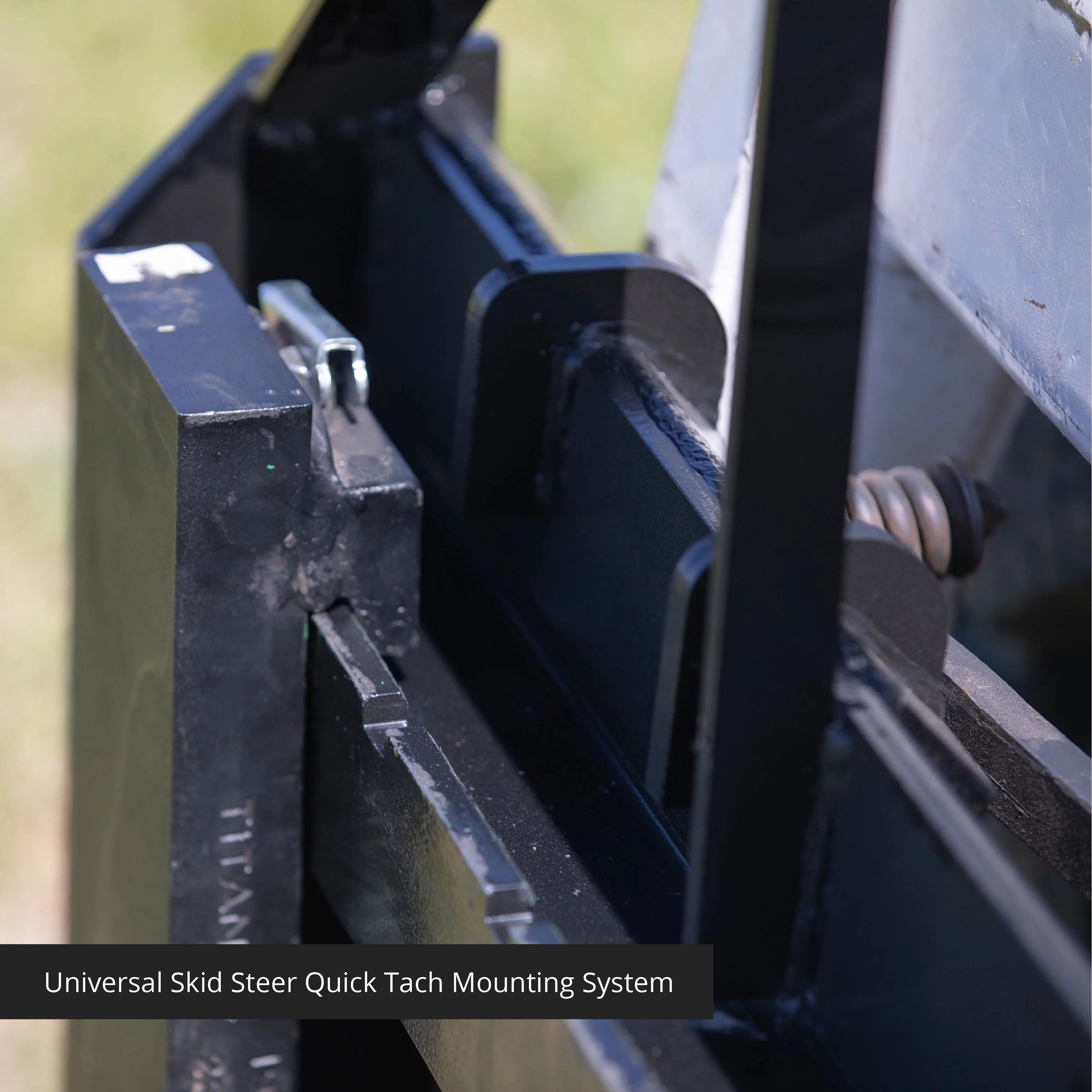 Titan Attachments 48-in Skid Steer Pallet Fork Frame Attachment, 48" Fork Blades, Rate 4,000 LB, Quick Tach Tractor