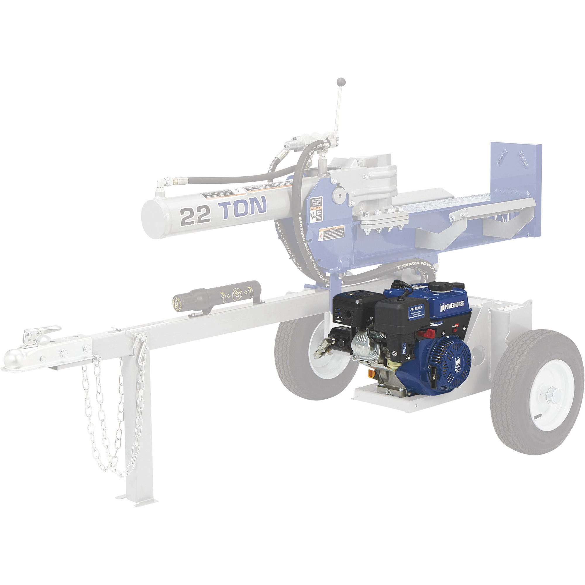 Powerhorse OHV Horizontal Engine - 212cc, 6 HP, 3/4in. x 2 7/16in. Shaft
