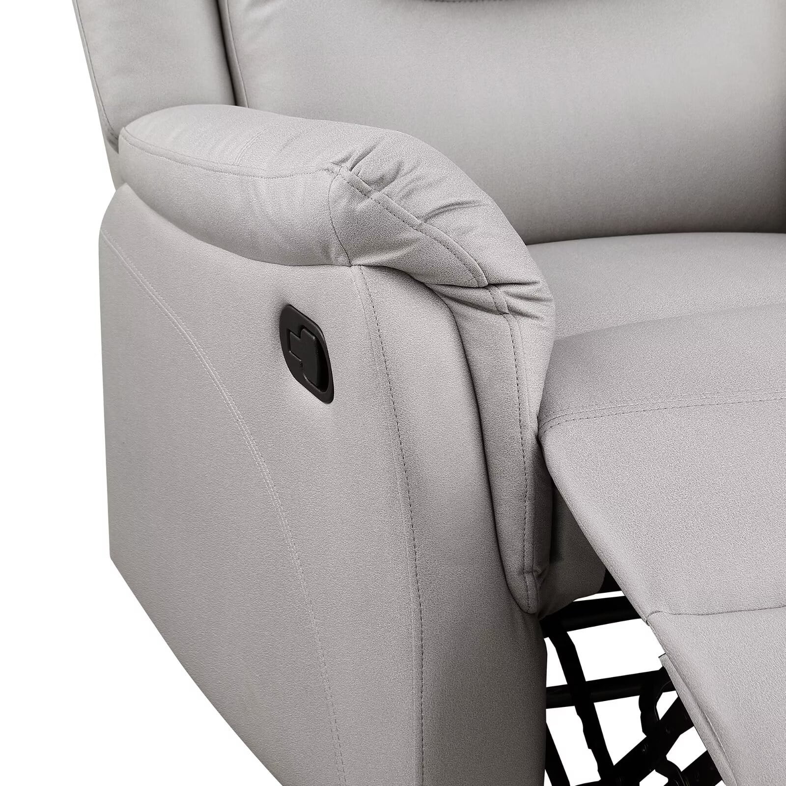 Morden Fort   Arm Chair Accent Microfiber  Recliner  for Living Room Bedroom White