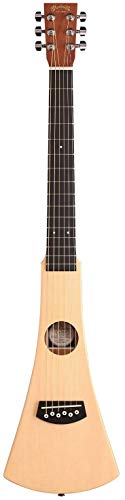 Martin Steel String Backpacker Travel Guitar Bundle with Gig Bag, Strap, Strings, Tuner, Picks, Austin Bazaar Instructional DVD, and Polishing Cloth