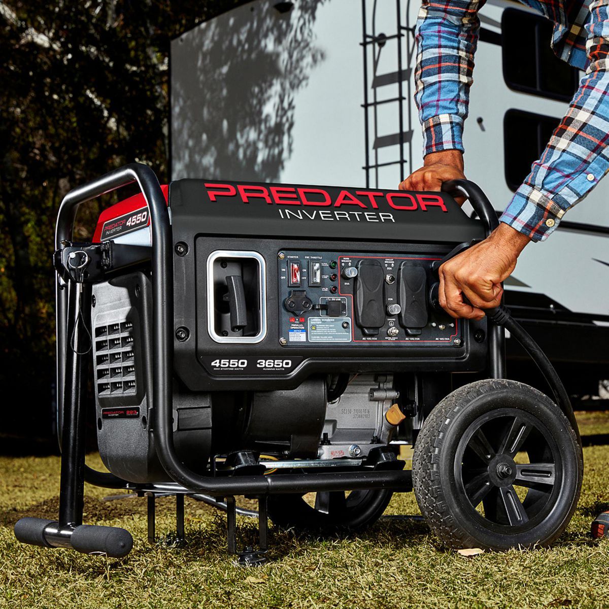 PREDATOR 4550 Watt Open-Frame Inverter Generator with CO SECURE Technology, EPA