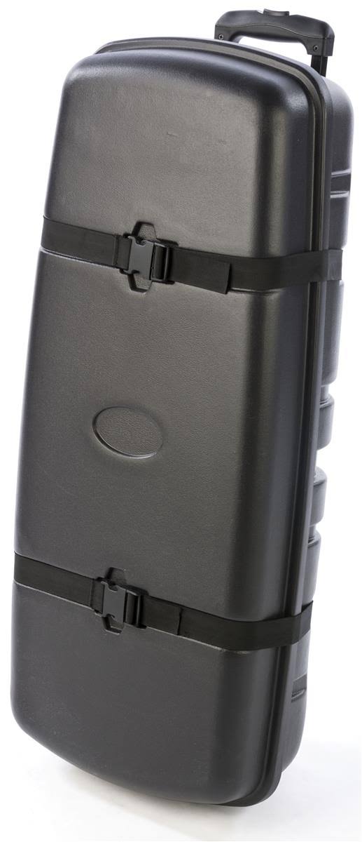 Displays2go 16.4 inch x 39 inch x 9.0 inch Trade Show Travel Carrying Case, ABS Plastic Shell (tsca1738), Black