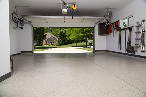 Rust-Oleum 293513 RockSolid Polycuramine Garage Floor Coating, 2.5 Car Kit, High Gloss Gray