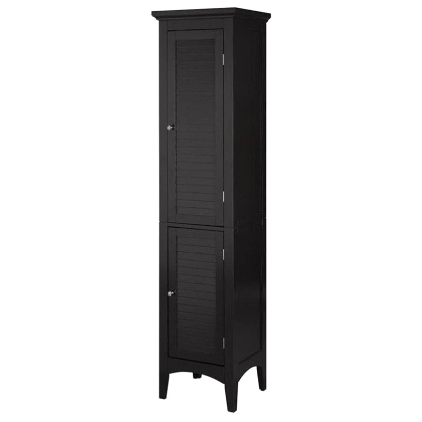 Pemberly Row 63x22 2-Door Linen Tower in Dark Espresso