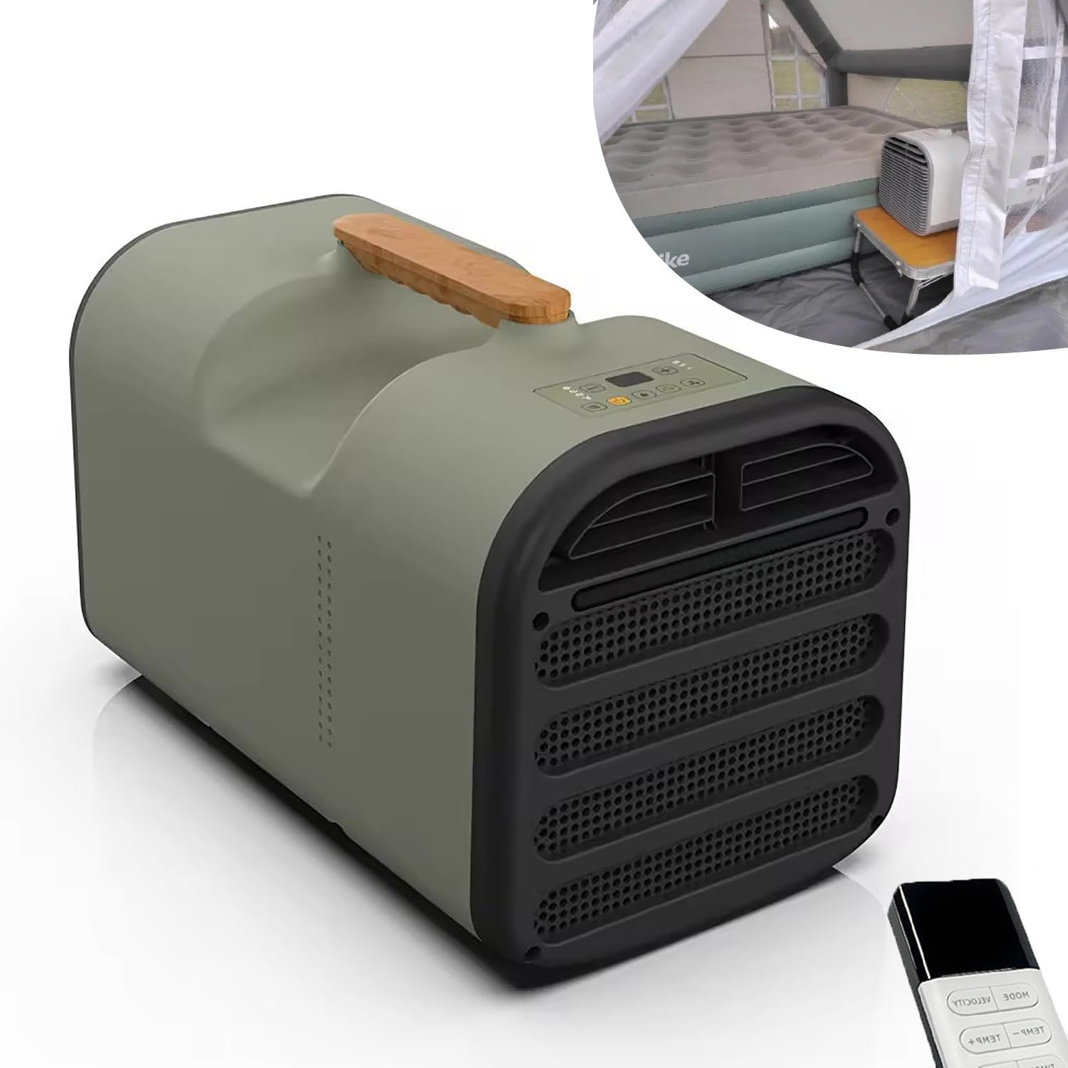 New Small Portable Air Conditioner, 1500W 5200BTU Fast Cooling Air Conditioners Dehumidifier, Remote Control, Low Noise, for Camping Tent, RV, Truck, Van and Fishing