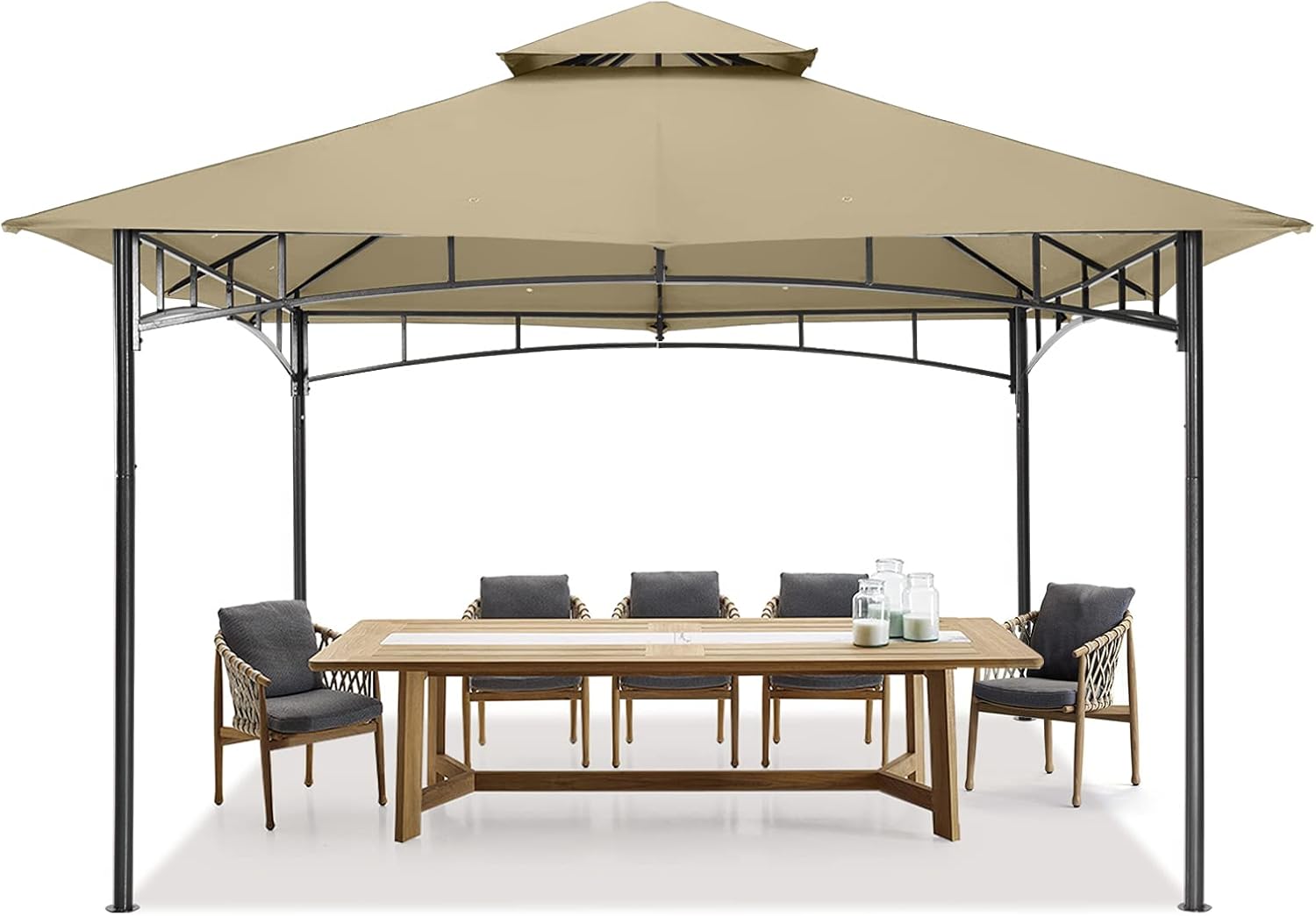 MASTERCANOPY Soft Top Outdoor Garden Gazebo for Patios and Backyard (11x11, Navy Blue)
