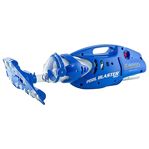 POOL BLASTER Max Cordless Pool Vacuum for Deep Cleaning & Strong Suction, Handheld Rechargeable Swimming Pool Cleaner for Inground and Above Ground Pools, Hoseless Pool Vac by Water Tech
