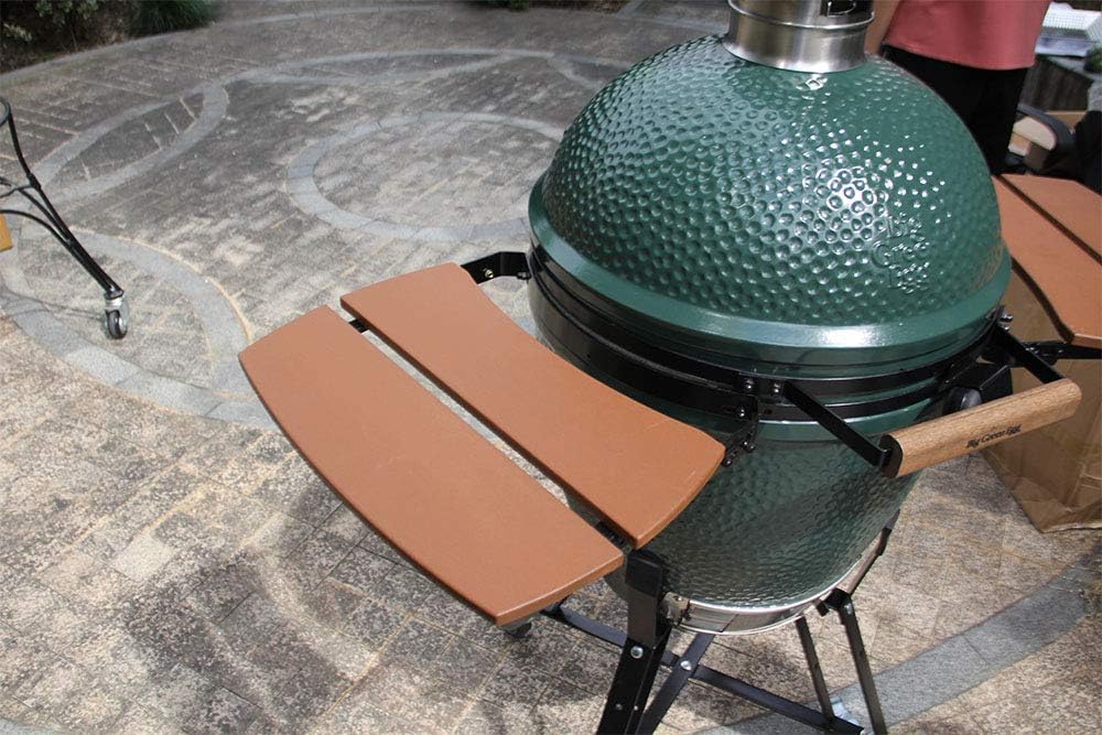 Dracarys HDPE Shelves for Big Green Egg Big Green Egg Accessories Replacement,Grill Egg Mate Folding Side Shelves Fit for Large (L) Big Green Egg Side Shelves Grill Smoker Accessories,Set of 2-New