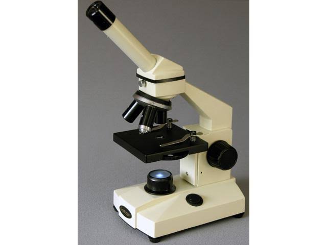 Amscope 40X-1000X All-Metal All Optical Glass Lens Student Biological Field Microscope with LED Light,
