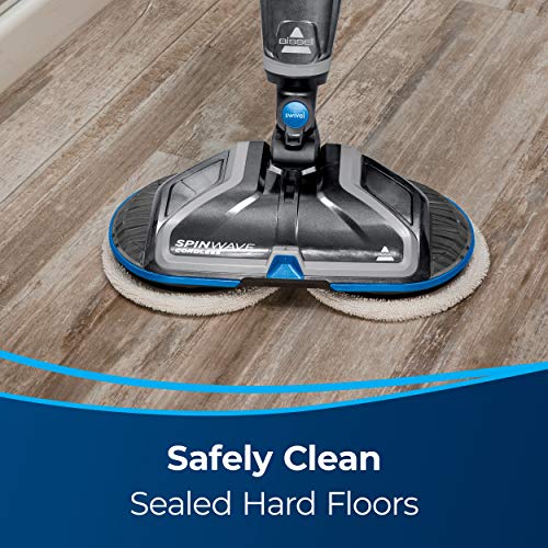 BISSELL® Spinwave Cordless Pet Hard Floor Spin Mop Cleaner 18V with washable mop pads for sealed hard floors, 23157